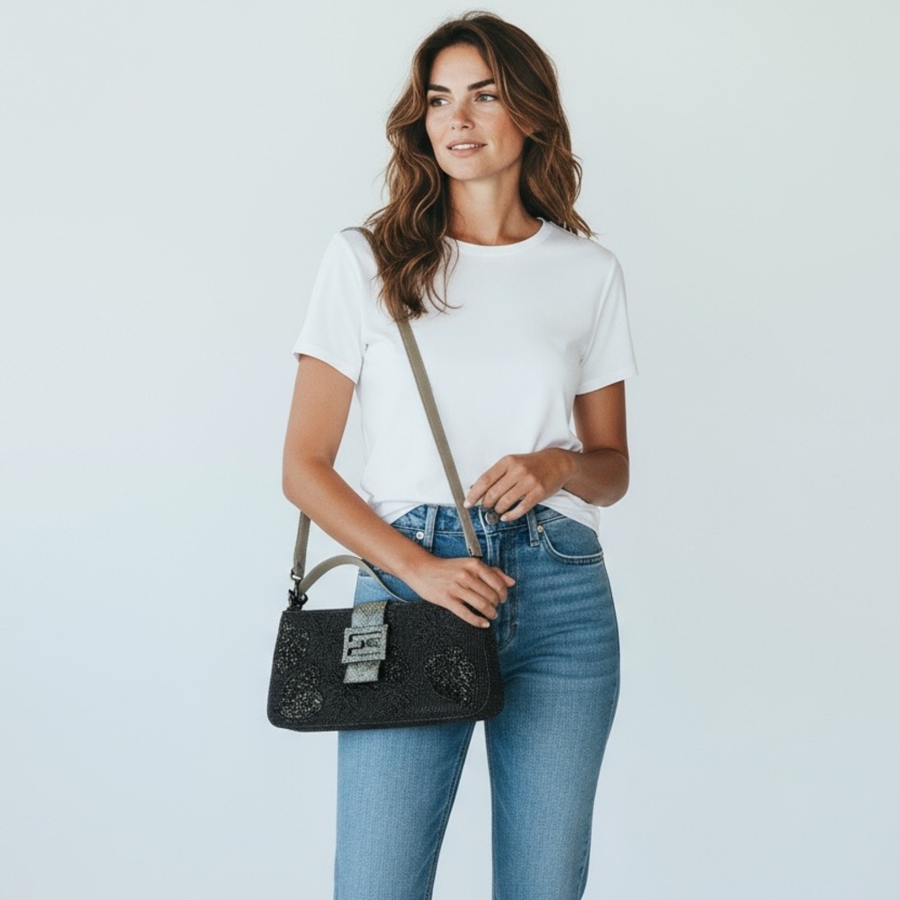 Elegant Black Shoulder Bag